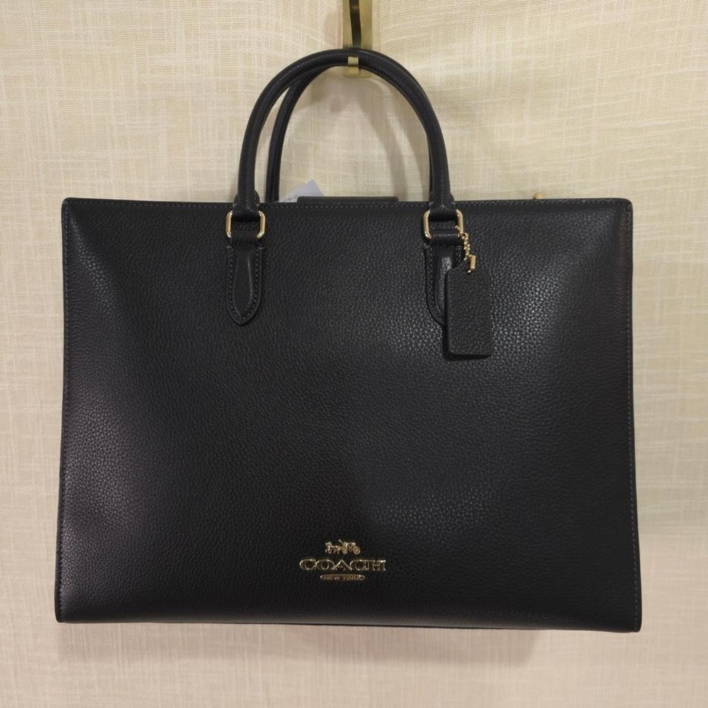 Coach Maggie Tote Bag - Gold/Black